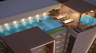 Amenities - Infinity Swimming Pool - Kamdhenu The Premia