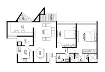 Floor Plan - Casagrand Romantown 2.5 BHK