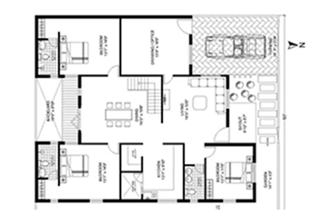 Floor Plan - Casagrand Romantown 3 BHK