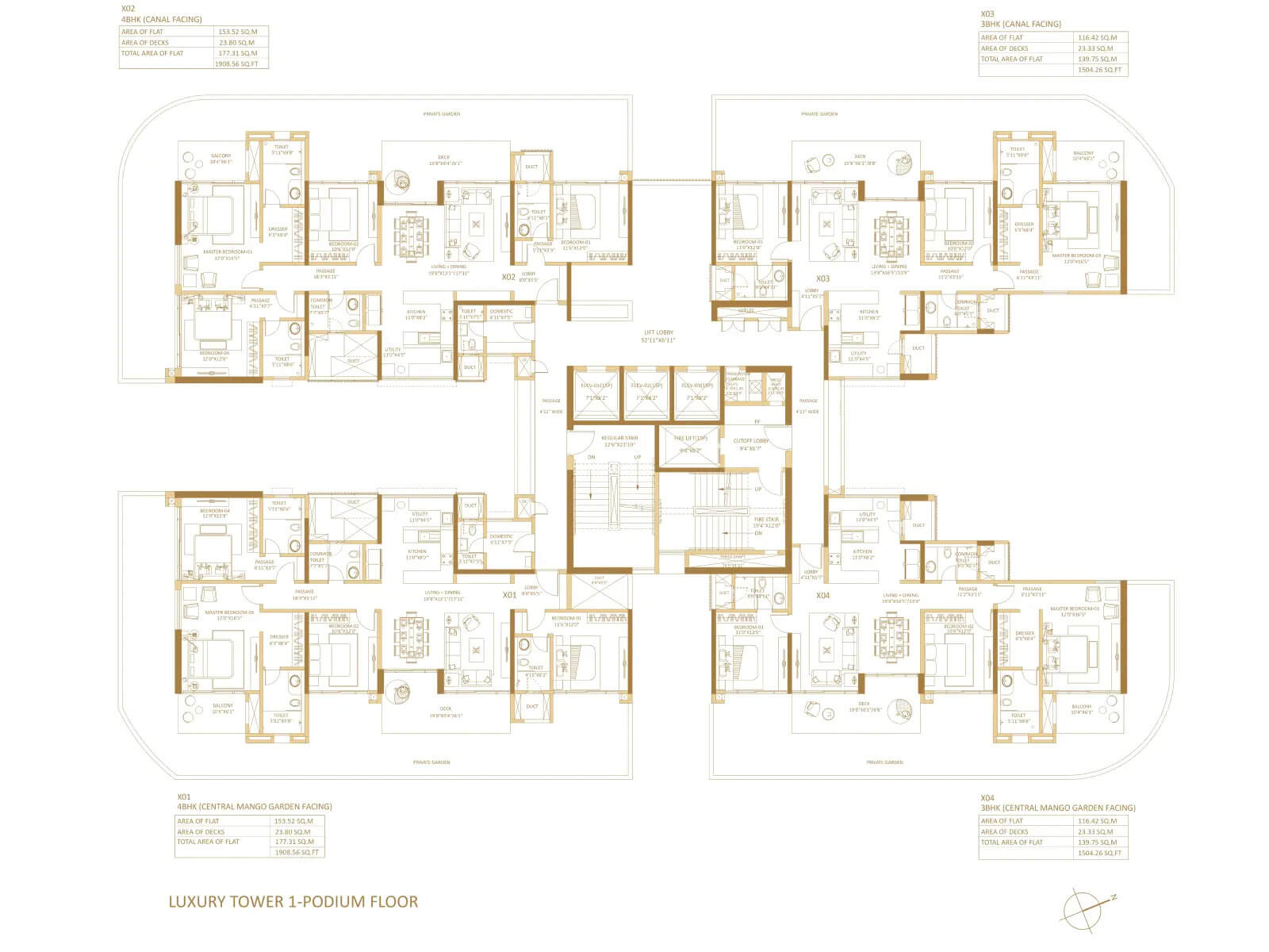 Floor Plan - SP Wildernest 4 BHK